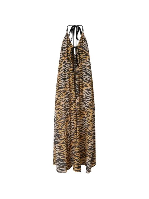 PINKO tiger-print dress - Neutrals - zdjęcie produktu nr 1