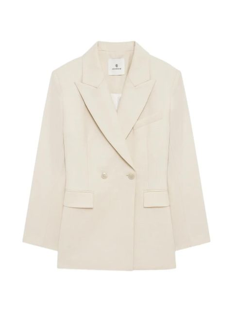 ANINE BING Tiphaine double-breasted blazer - Neutrals - zdjęcie produktu nr 1
