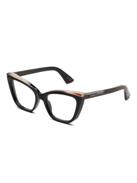Marni Eyewear cat-eye frame glasses - Brown - zdjęcie produktu nr 2