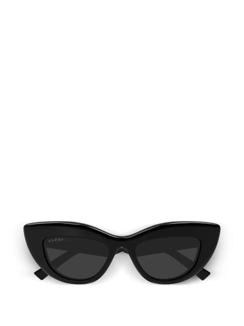 Gucci Eyewear Double G cat-eye sunglasses - Black - zdjęcie produktu nr 1