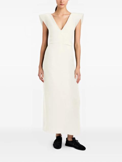 Proenza Schouler Mariam V-neck midi dress - White - zdjęcie produktu nr 2