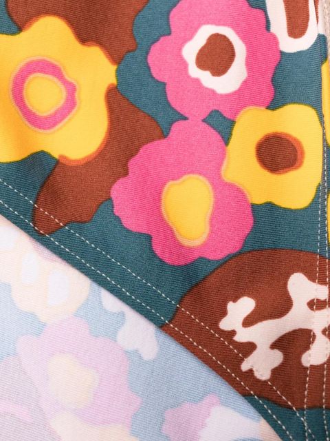 ERES Kaki floral-print bikini bottoms - Blue