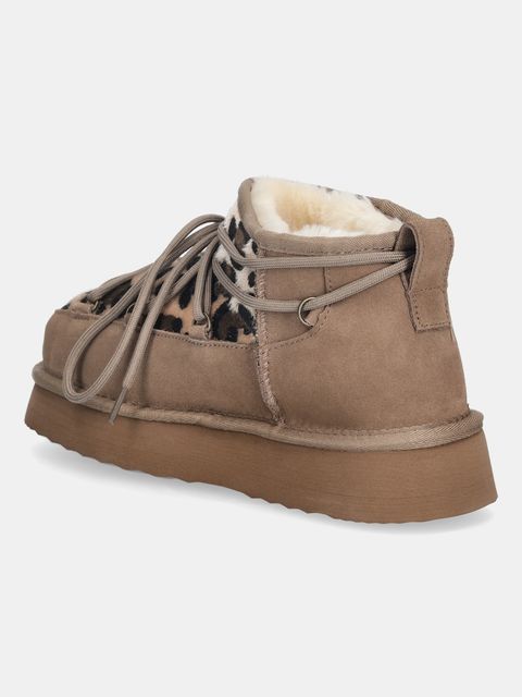 Answear.LAB śniegowce zamszowe kolor beżowy