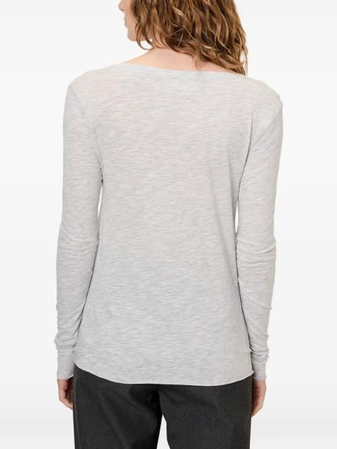 American Vintage Jacksonville V-neck T-shirt - Grey