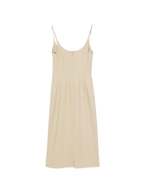 Alysi spaghetti-strap midi dress - Neutrals - zdjęcie produktu nr 2