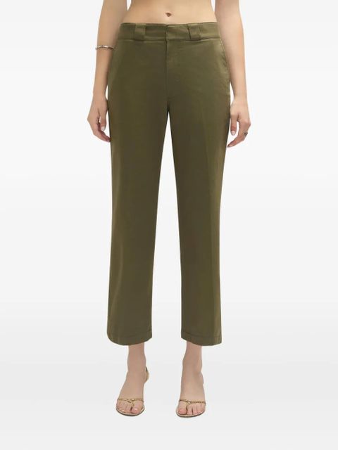 RE/DONE pressed-crease trousers - Green - zdjęcie produktu nr 2