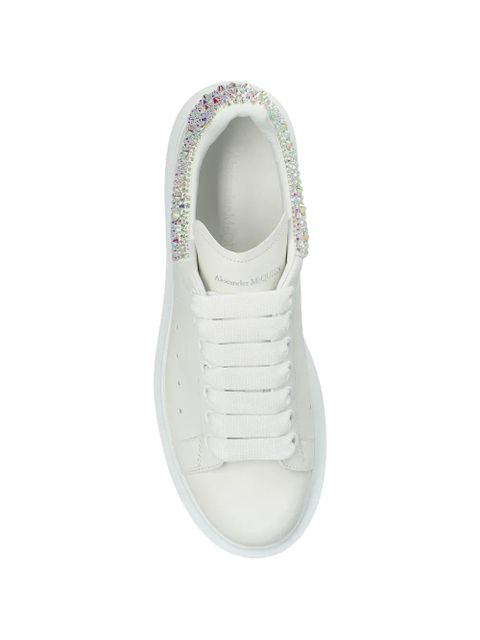 Alexander McQueen embellished lace-up sneakers - White