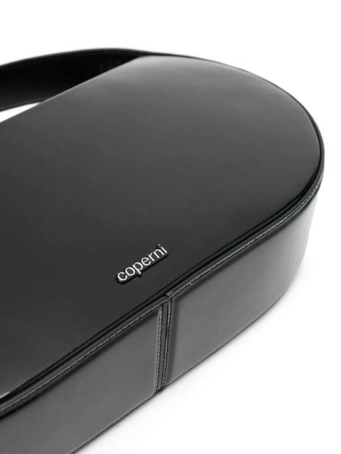 Coperni Sound Swipe leather tote bag - Black