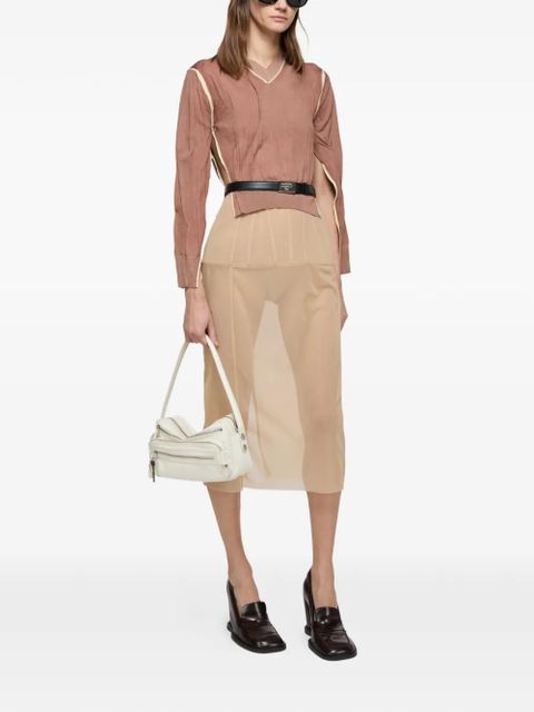 Acne Studios V-neck top - Brown - zdjęcie produktu nr 2