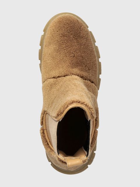 Weekend Max Mara sztyblety Muschio damskie kolor brązowy na platformie 2357960534600