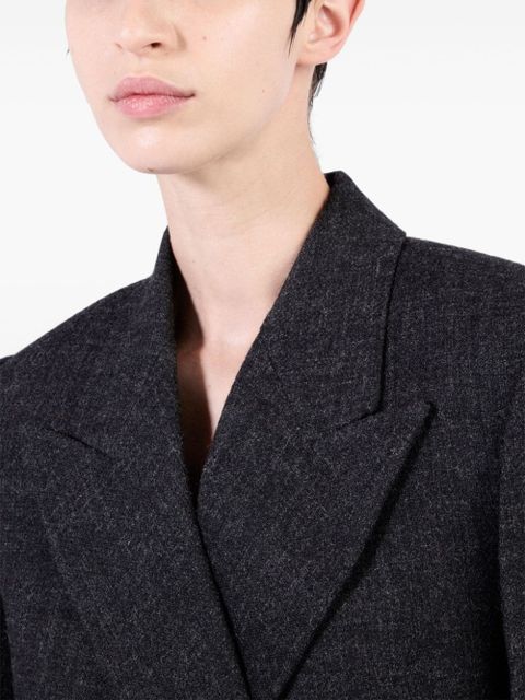 Prada Double-breasted wool coat - Grey