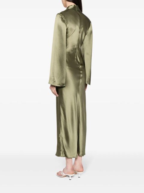 Acler Picadilly satin dress - Green
