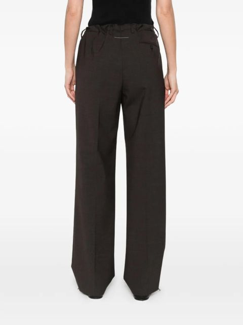 MM6 Maison Margiela pleated trousers - Brown