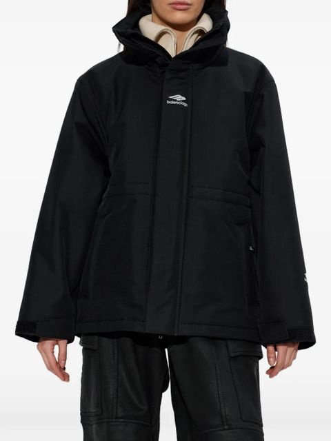 Balenciaga Ela's 3B zip-fastening ski jacket - Black
