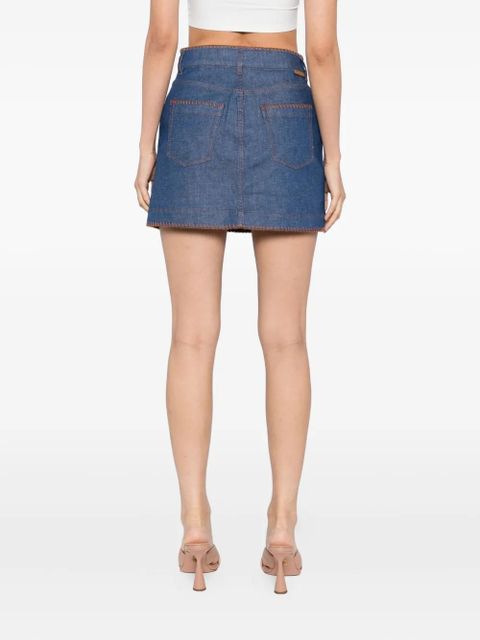 ZIMMERMANN Ascension denim miniskirt - Blue - zdjęcie produktu nr 2