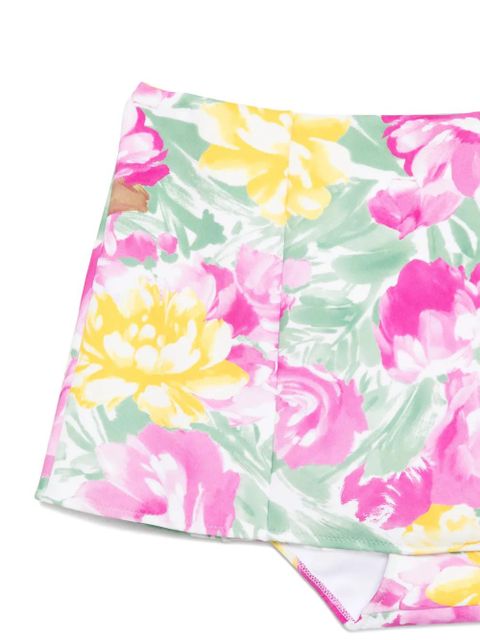 Chloé floral-print bikini skirt - Pink