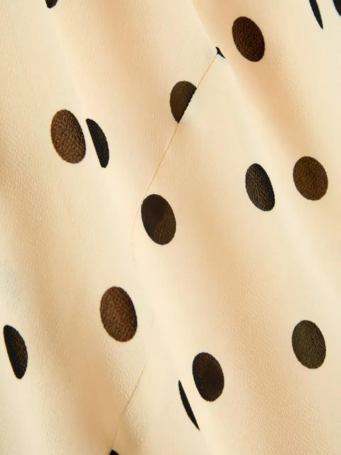 Reformation Esra polka-dot midi dress - Neutrals - zdjęcie produktu nr 2