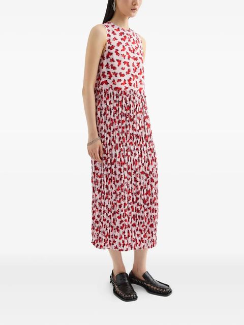 Jil Sander floral-print midi dress - Pink