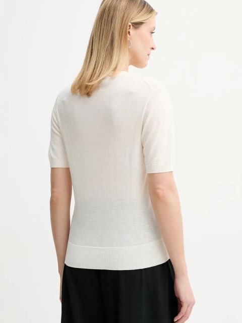 By Malene Birger sweter z domieszką wełny TALA damski kolor beżowy lekki 103209