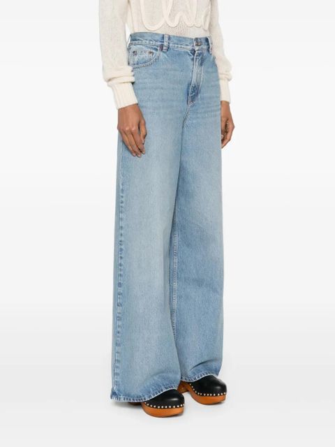 Chloé logo-patch jeans - Blue - zdjęcie produktu nr 2