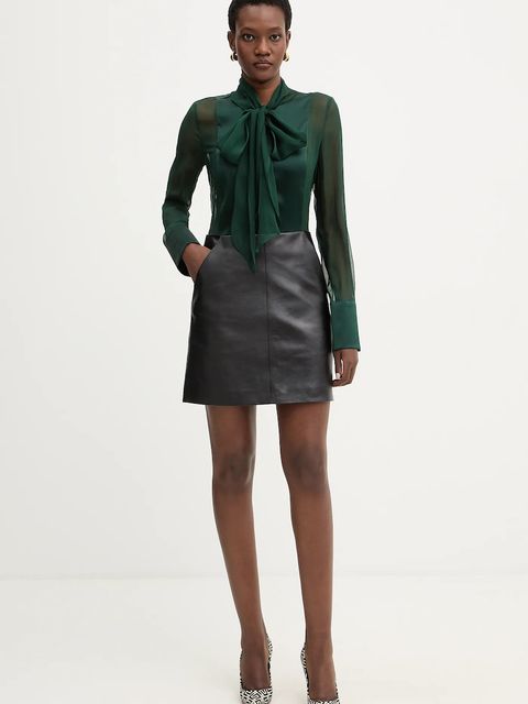 Retrofete koszula jedwabna Suri damska kolor zielony regular FW24-10301 - zdjęcie produktu nr 2