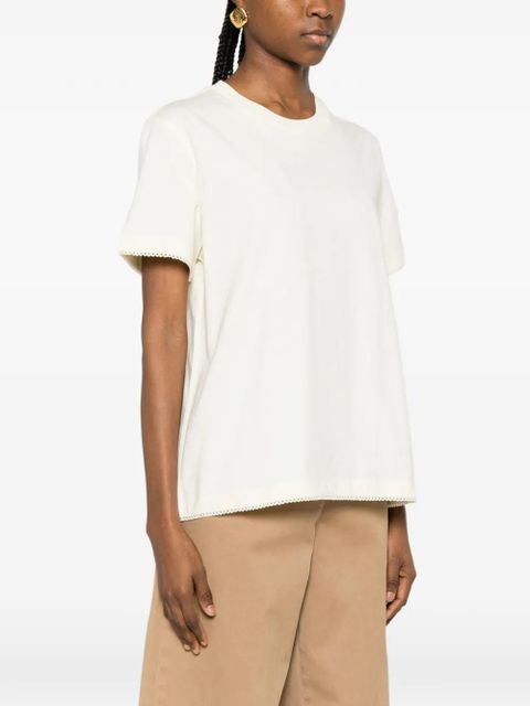 Moncler trim T-shirt - Neutrals