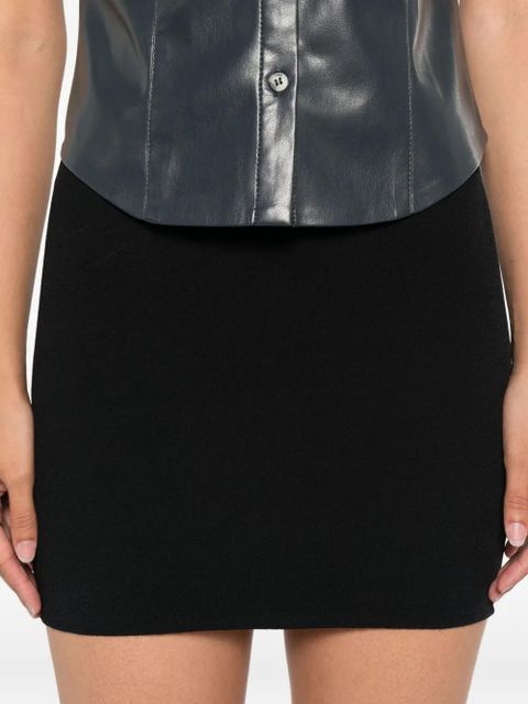 Nanushka knitted mini skirt - Black