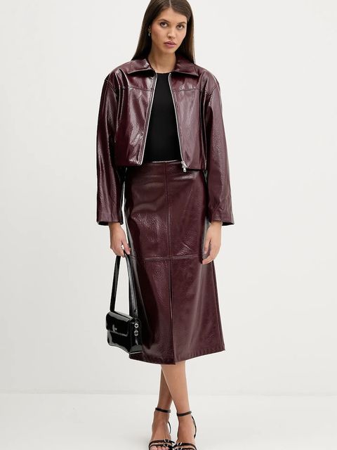 HUGO kurtka kolor bordowy przejściowa 50552967 - zdjęcie produktu nr 2