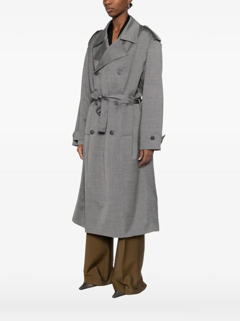 The Frankie Shop double-breasted trench coat - Grey