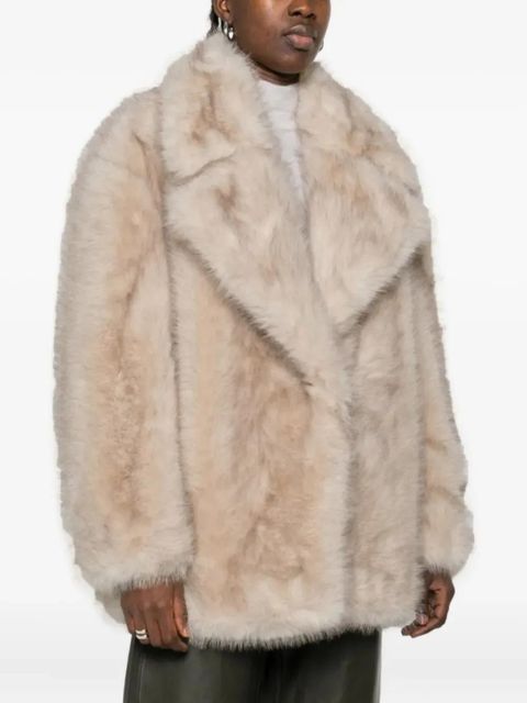 Sportmax Rosaria faux-fur coat - Neutrals
