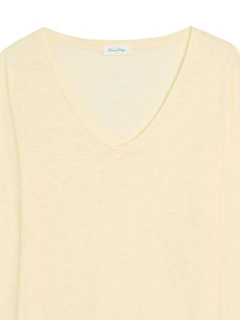 American Vintage V-neck long-sleeve T-shirt - Neutrals - zdjęcie produktu nr 2