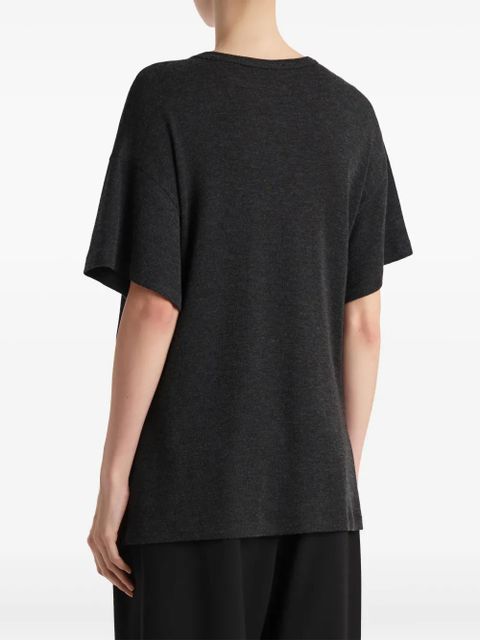 KHAITE short-sleeve top - Grey