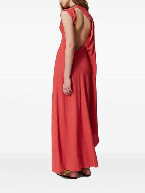 TWINSET cape design dress - Red