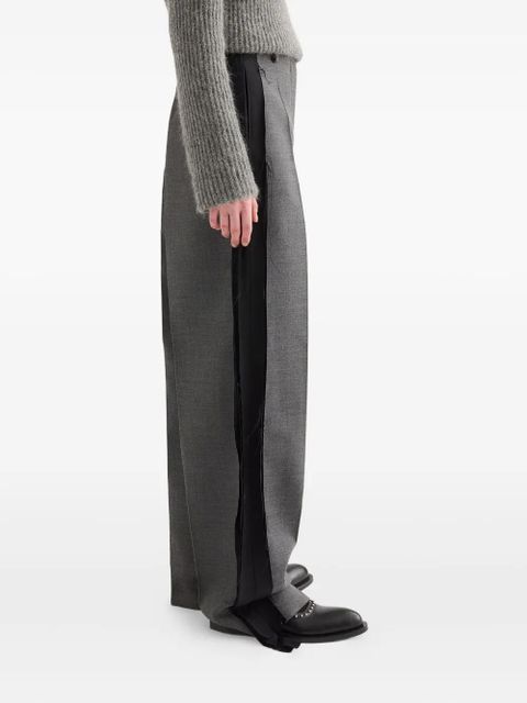 Jil Sander contrast-panel tailored trousers - Grey