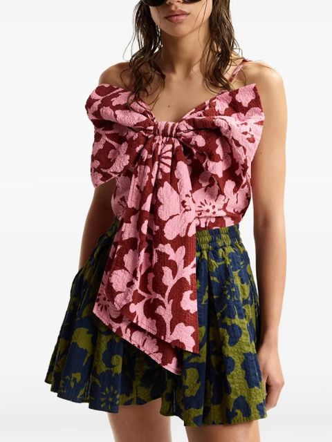Essentiel Antwerp floral-print bow-detail blouse - Pink