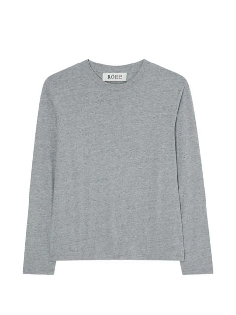 Róhe mélange-effect T-shirt - Grey - zdjęcie produktu nr 1