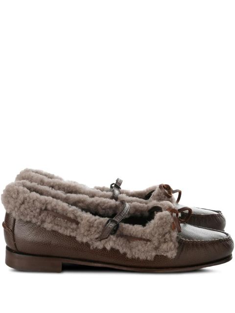 Hereu shearling-trim loafers - Brown - zdjęcie produktu nr 1