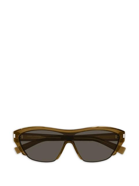 Saint Laurent geometric-frame sunglasses - Brown - zdjęcie produktu nr 1