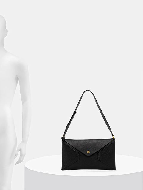 Pollini torebka skórzana kolor czarny PC4413PP0N QC0