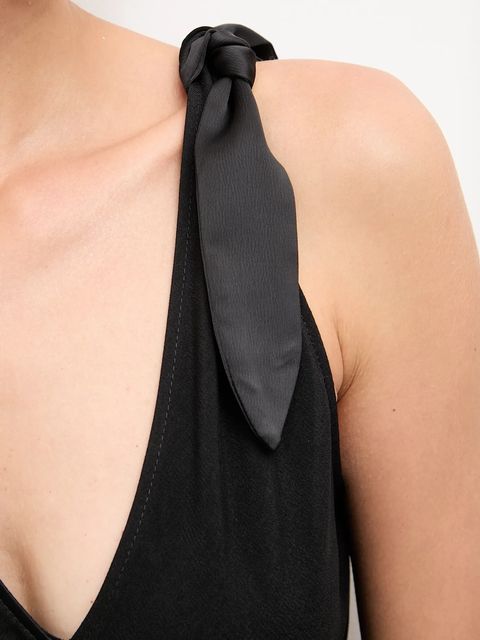 Answear.LAB sukienka kolor czarny maxi prosta