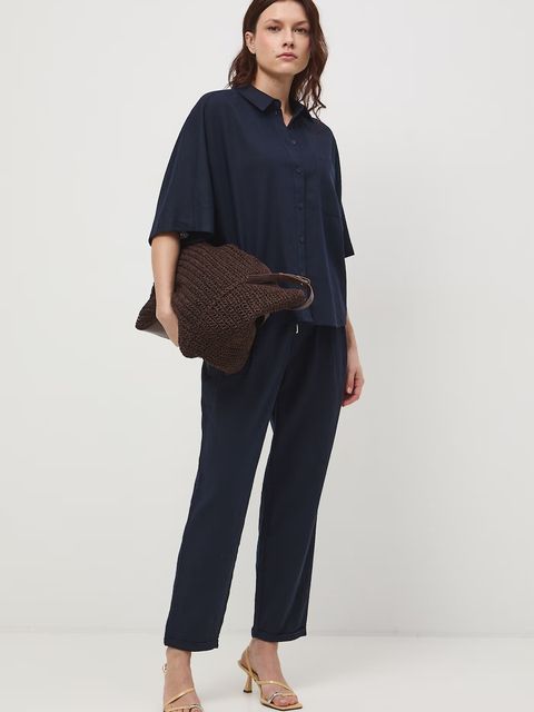 Medicine spodnie chinos damskie z lnem - zdjęcie produktu nr 2