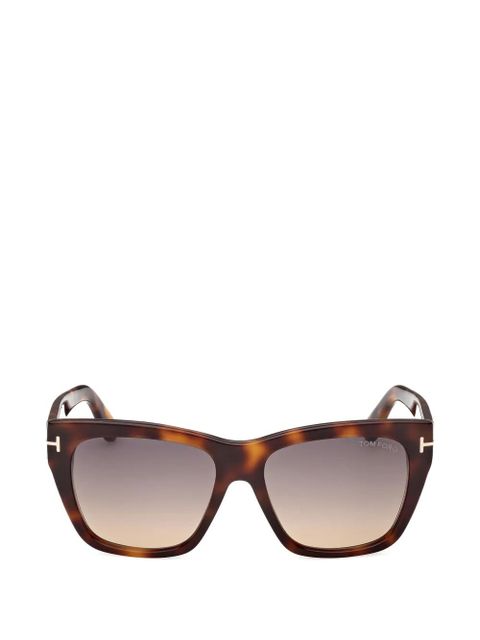 TOM FORD Eyewear rectangle frame sunglasses - Brown - zdjęcie produktu nr 1
