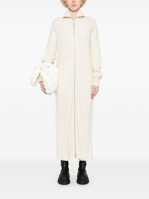 Jil Sander ribbed-knit maxi dress - Neutrals