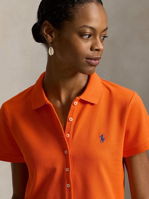 Polo Ralph Lauren polo damski kolor pomarańczowy 211939272