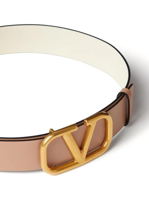 Valentino Garavani 40mm VLogo Signature reversible belt - Neutrals