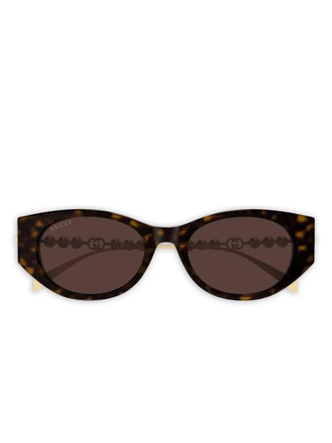 Gucci Eyewear GG1970SA pearl cat-eye sunglasses - Brown - zdjęcie produktu nr 1