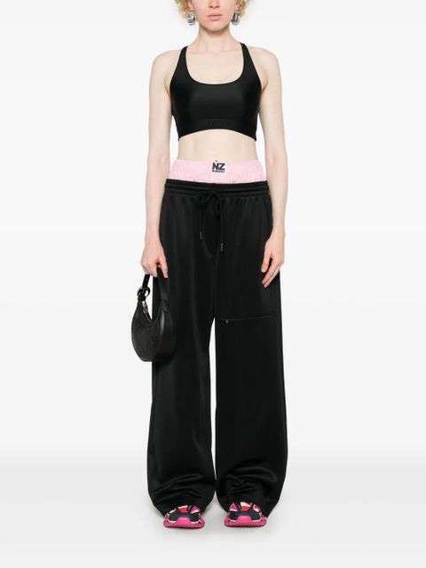 ROTATE BIRGER CHRISTENSEN logo-embroidered crop top - Black - zdjęcie produktu nr 2