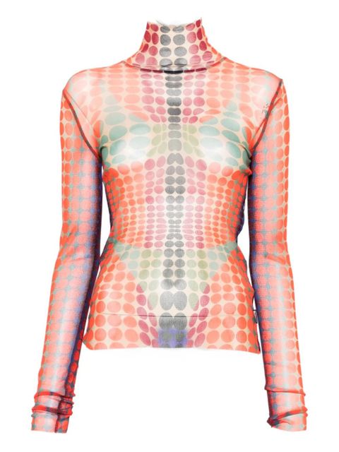 Jean Paul Gaultier patterned top - Orange - zdjęcie produktu nr 1
