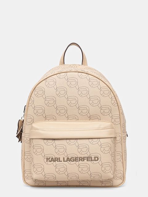 Karl Lagerfeld plecak IKON damski kolor beżowy duży wzorzysty A1W30133 - zdjęcie produktu nr 1