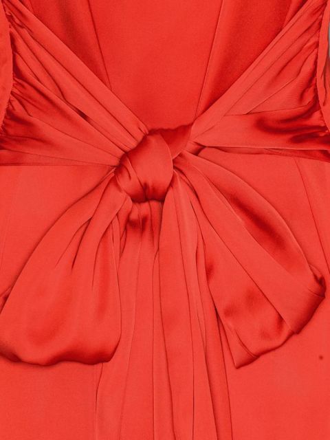 ROTATE BIRGER CHRISTENSEN tie-back shirt mini dress - Red